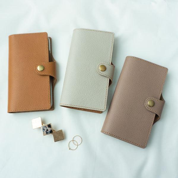 スマホケース 全機種対応 手帳型 ベルト付き 姫路レザー