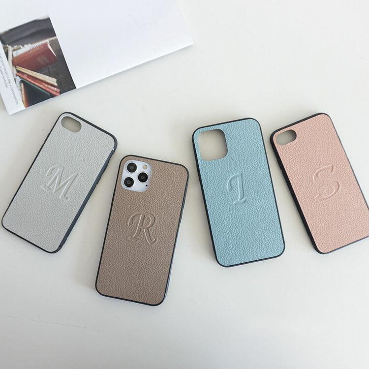 スマホケース　イニシャル　レザー　iPhoneケース da161dce33e6d40aae59addc47841c