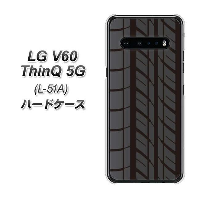 LG V60 ThinQ シンキュー 5G L-51A ハードケース カバー IB931 タイヤ 素材クリア UV印刷 :L51A