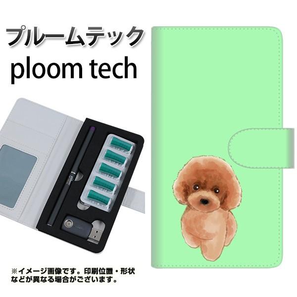 メール便送料無料 プルームテック ケース 手帳型 ploomtech ケース YJ052 トイプー01 グリーン｜keitaijiman