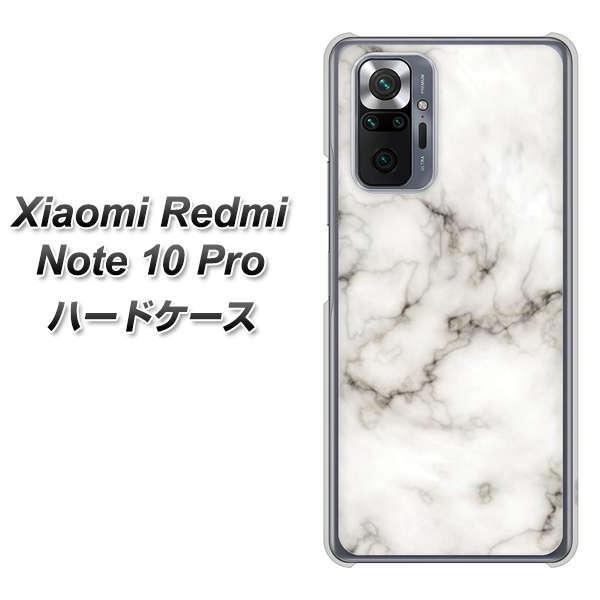 シャオミ Redmi Note 10 Pro ハードケース カバー KM871 大理石WH 素材クリア UV印刷 | 