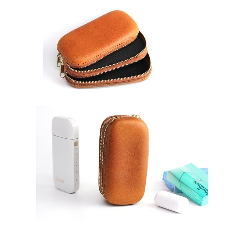 アイコス ケース iQOS ファスナー付 オールインワン・ヌメ革 新型 2.4