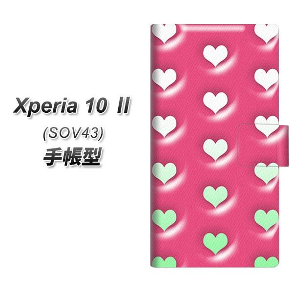 Au エクスペリア10 Ii Sov43 手帳型 スマホケース Yb966 ハートピンク Uv印刷 横開き Sov43 Dapyb966 スマホケース専門店 けーたい自慢 通販 Yahoo ショッピング