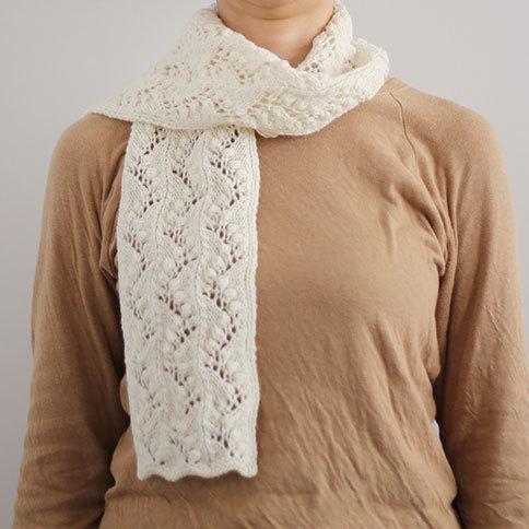 毛糸蔵オリジナルパック すずらんのマフラー キット 0w 0103 ダルマ Kn 手編みキット Darukit0w0103 毛糸蔵かんざわ 通販 Yahoo ショッピング