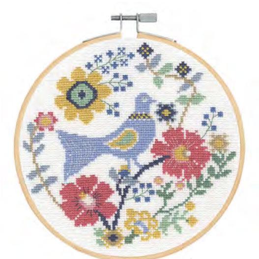 DMC 刺しゅう枠付 刺しゅうキット BLUE BIRD BK1929【KY】FOLK DMC 刺しゅう枠付 刺しゅうキット BLUE BIRD BK1929【KY】FOLK