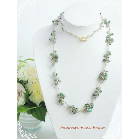 ビーズクロッシェ アクセサリーキット ループロングネックレス Fraw