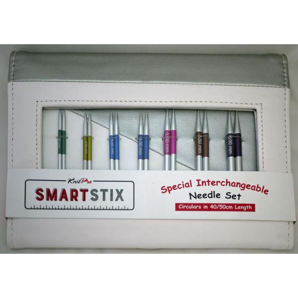ニットプロ Smart stix 付け替え式 短輪針 40cm&50cm デラックスセット 42161 【KN】編み物 棒針 手編み_1