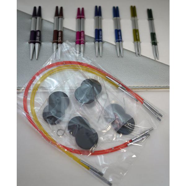 ニットプロ Smart stix 付け替え式 短輪針 40cm&50cm デラックスセット 42161 【KN】編み物 棒針 手編み_2