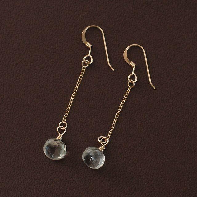 KEIUNDO グリーン アメジスト 14KGF ピアス レディース 天然石 高級ケース付 |  | 01