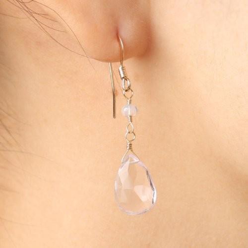 KEIUNDO ピンク アメジスト & エチオピア産プレシャス オパール 14KGF ピアス レディース 天然石 高級ケース付 |  | 01