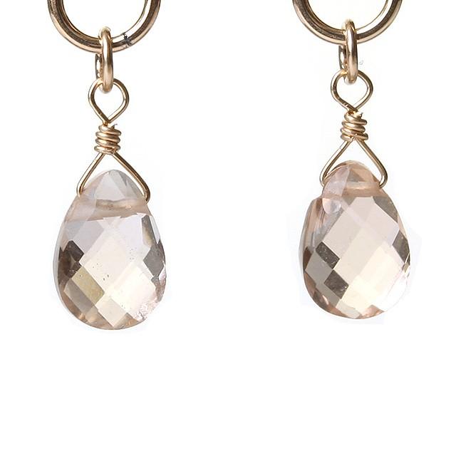 KEIUNDO ブラウン トパーズ 14KGF ピアス 高級ケース付 |  | 01