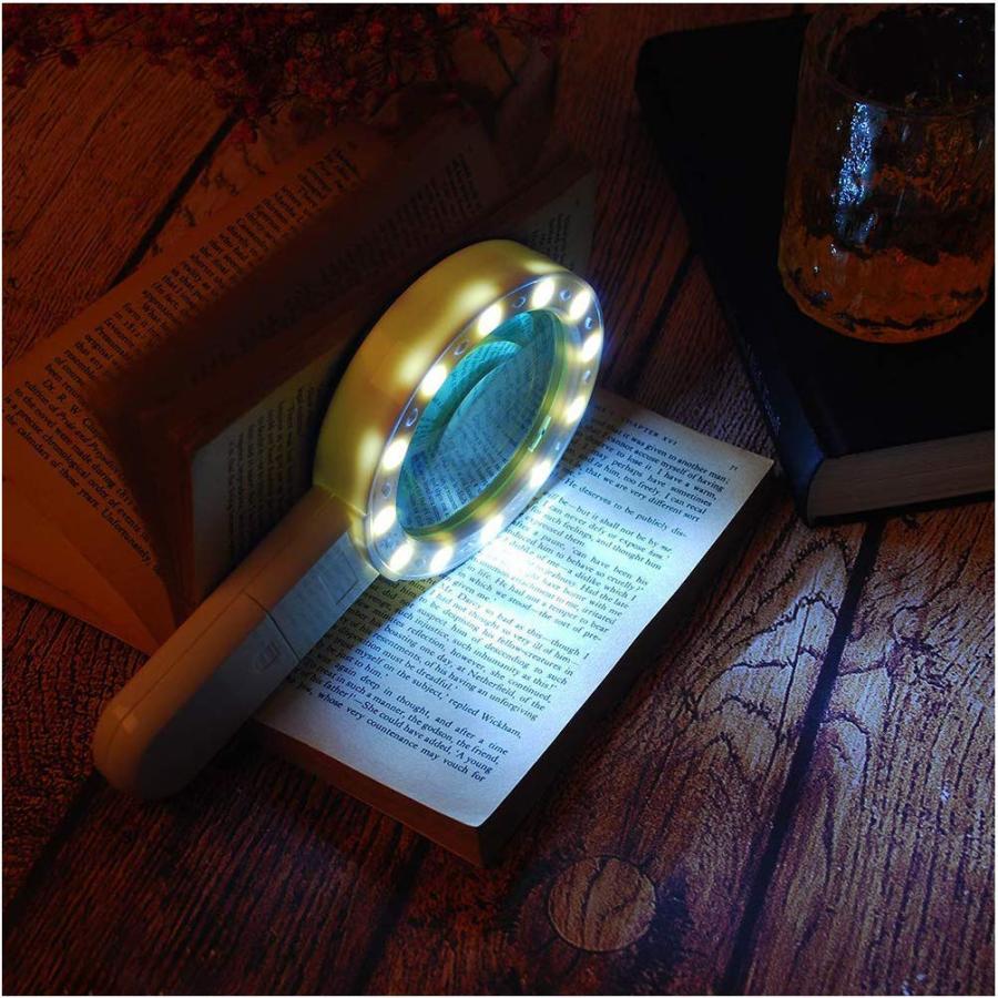 Ledgle 30倍 手持ちルーペ Ledライト付 拡大鏡 虫眼鏡 読書ルーペ 12灯 ホワイト B07jc8nthp Os Mart 通販 Yahoo ショッピング