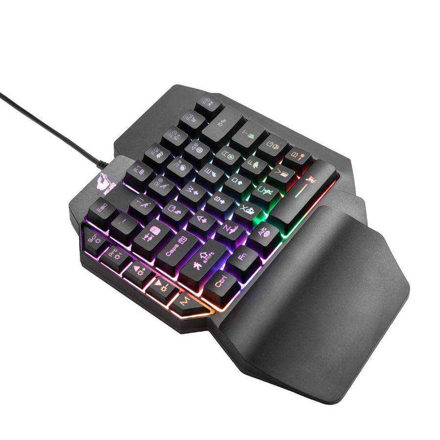Ycman Style ゲーミングキーボード 片手ゲーミングキーボード 左手用 メカニカル感触 キーボード Ledバックライト ゲーミングキーボード Usb有線 日本語説明書 B07wstzjpp Os Mart 通販 Yahoo ショッピング