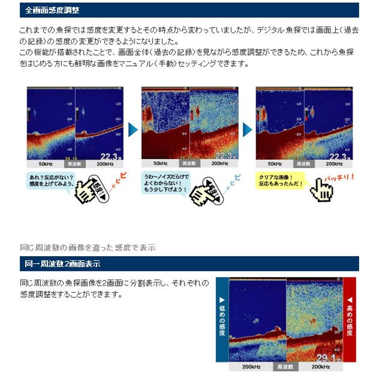 HONDEX（ホンデックス） おさかな 新機能 魚群探知機 HE-8SII 8S2 GPS 