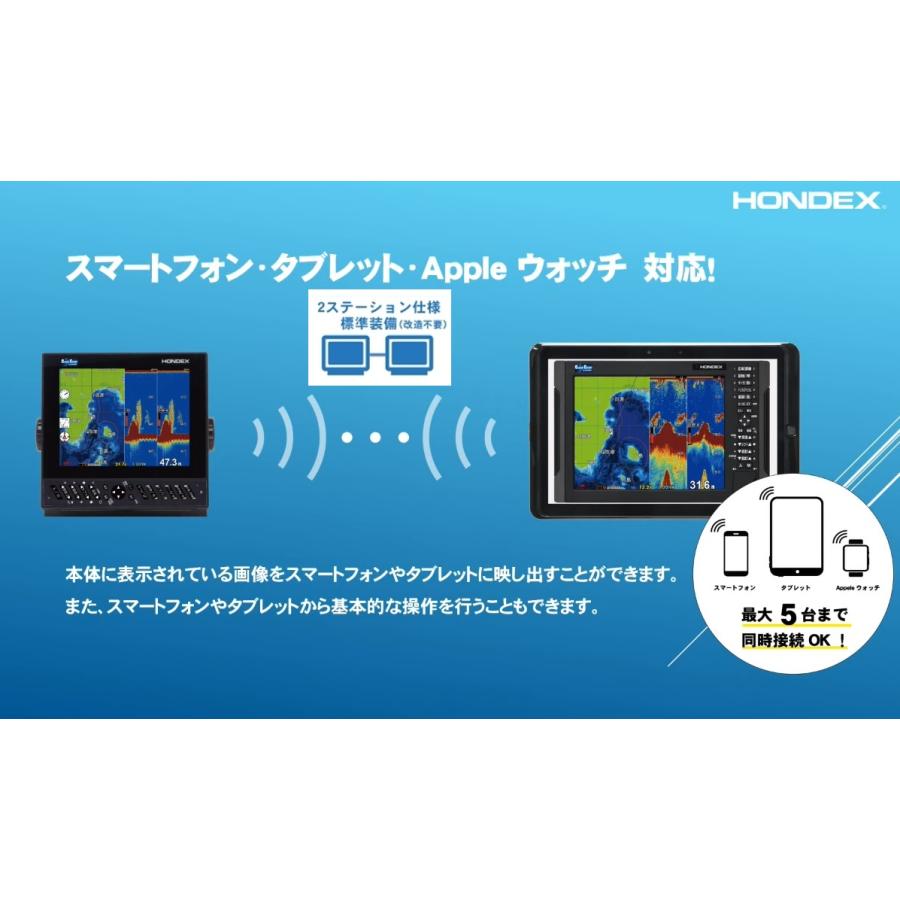 在庫あり HDX-8C 600W 振動子 TD320 クリアチャープ魚探 8.4型 GPS魚探 HONDEX ホンデックス｜keiyo3｜06