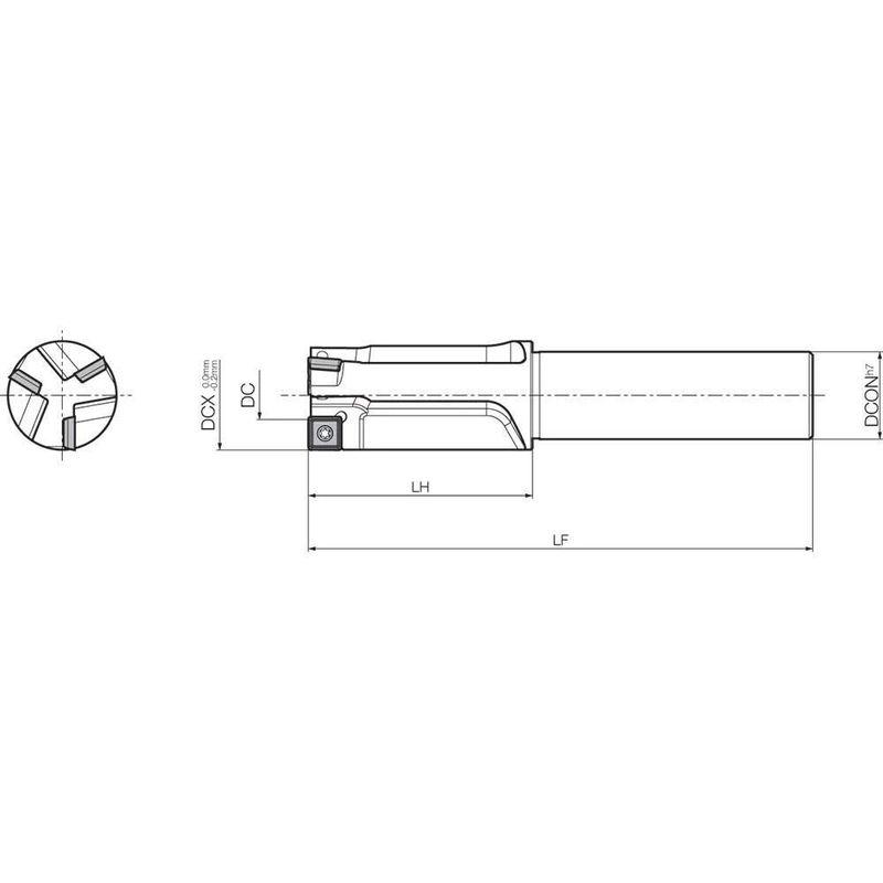 京セラ(KYOCERA)　ミーリング用ホルダ　MEF18S16