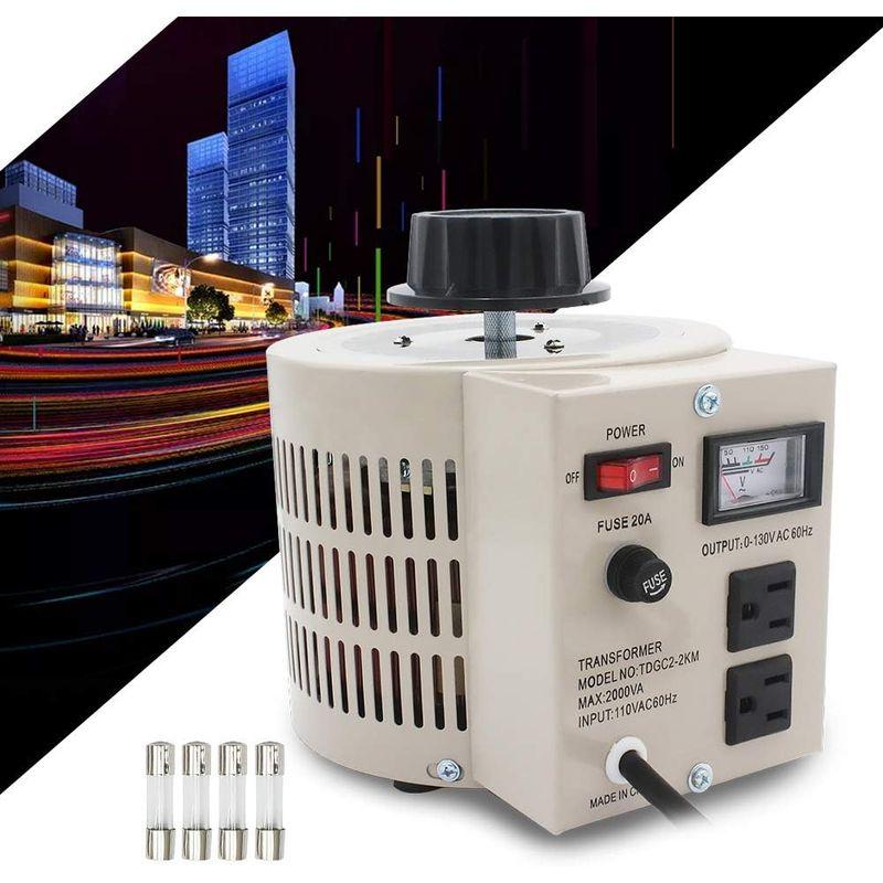 LVYUAN(リョクエン) ポータブルトランス 変圧器 昇圧器 昇圧機 2000VA