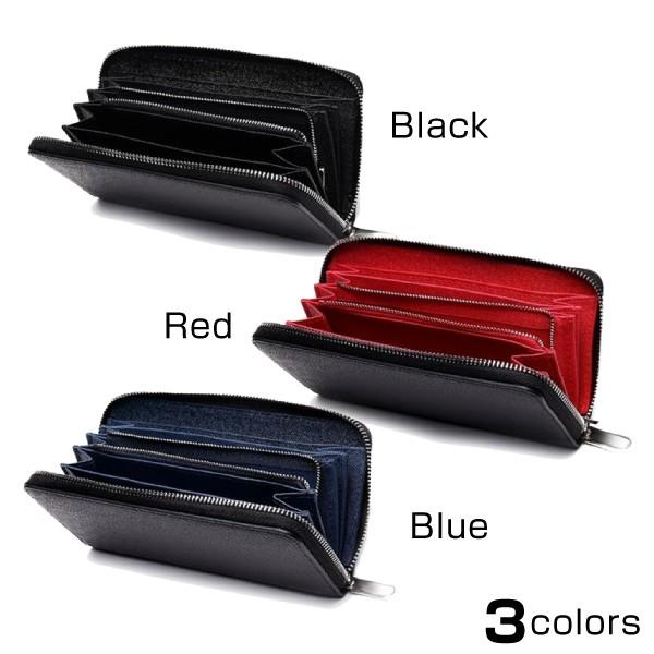 メンズ 財布 長財布 ラウンドファスナー 革 レザー カード 大容量 小銭