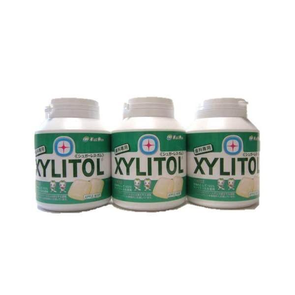 オーラルケア キシリトールガム アップルミント味 153g 約90粒 3個 歯科医院専用 の商品画像