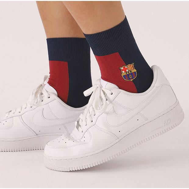 TABIO SPORTS FCバルセロナ バイカラーソックス Sサイズ(23.0