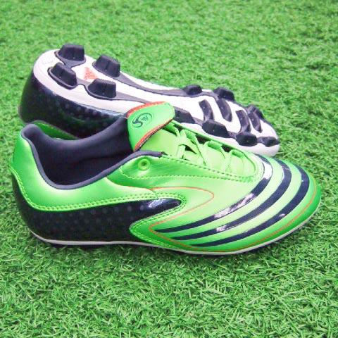 +F10 2008 TRX HG J　レイブグリーンF08×インディゴF08×ダークオレンジ　【adidas|アディダス】サッカージュニアスパイク03｜kemari87