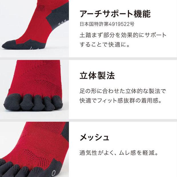 TABIO SPORTS（タビオスポーツ） 爆買!! レーシングラン プロ 5本指