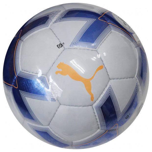 レア　PUMA メタリックホログラム　サッカーボール 4号球 PUMA ケージ ボール メタリックブルー 【PUMA|プーマ】サッカー