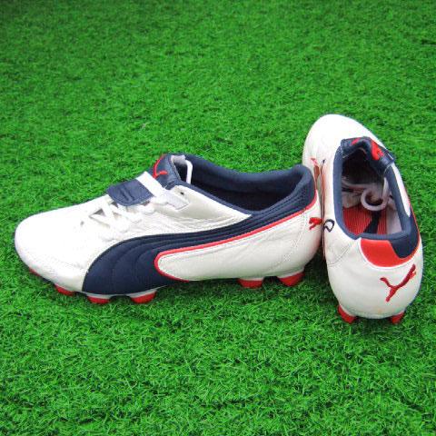 PUMA プーマキングExec i FG ホワイト×インシグニアブルー