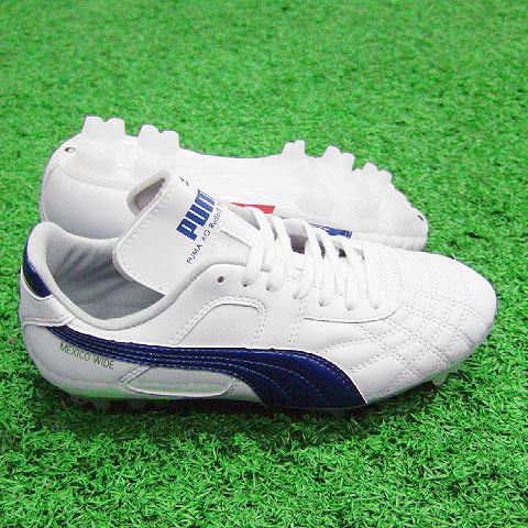 PUMA メキシコワイド GCI JR ホワイトパール×プリンセスブルー