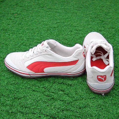 PUMA フットサラ4 ホワイト×プーマレッド 【PUMA|プーマ