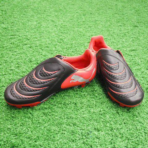 PUMA パワーキャット 3.10 JR ブラック×ハイリスクレッド×プーマ