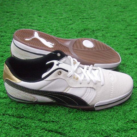 フットサルシューズ ホワイト/ブラック PUMA（プーマ） エシート Vulc サラ ホワイト×ブラック×チームゴールド