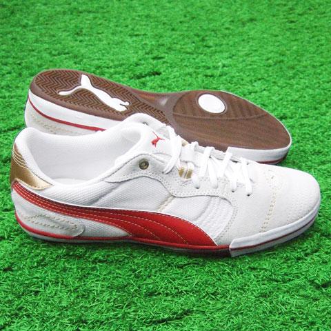 PUMA エシート Vulc サラ ホワイト×ハイ リスク レッド×チーム