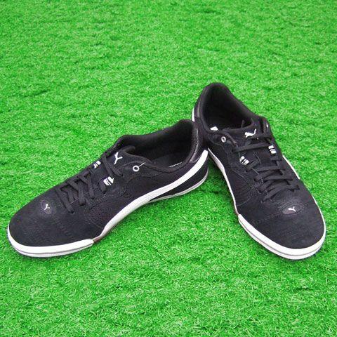 Puma フットサルシューズ 黒/白 25cm 体育館シューズ シンプル 107349-01e.jpg