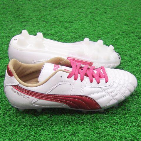 パラメヒコ ライト JR　ホワイト×バーチャルピンク　【PUMA|プーマ】サッカージュニアスパイク102193-07 : 102193-07 :  Kemari87 Y!ショッピング店 - 通販 - Yahoo!ショッピング