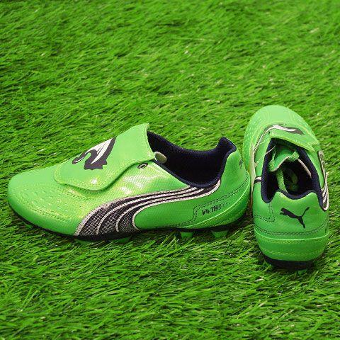プーマ ワン J1 FG 特注 PUMA（プーマ） v4.11 JR フルオグリーン×ミッドナイトネイビー 【PUMA