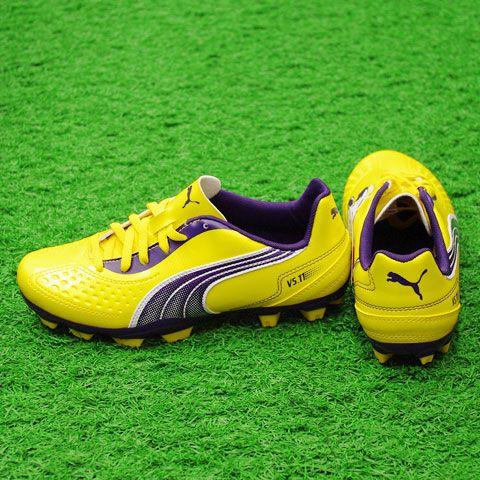 Puma HYTRO スパイクシューズ 紫/イエロー PUMA（プーマ） v5.11 ビブライトイエロー×パラシュートパープル