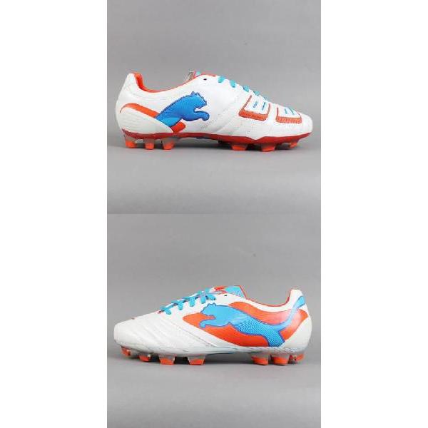 PUMA パワーキャット 1 メタリックホワイト×オレンジドットコム 【PUMA