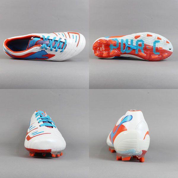 PUMA（プーマ） パワーキャット 1 メタリックホワイト×オレンジドット