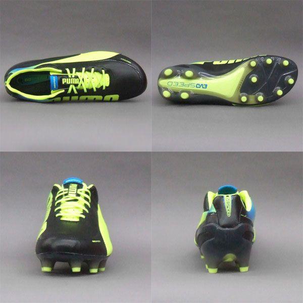 PUMA（プーマ） エヴォスピード 1.2 L FG ブラック×フローイエロー
