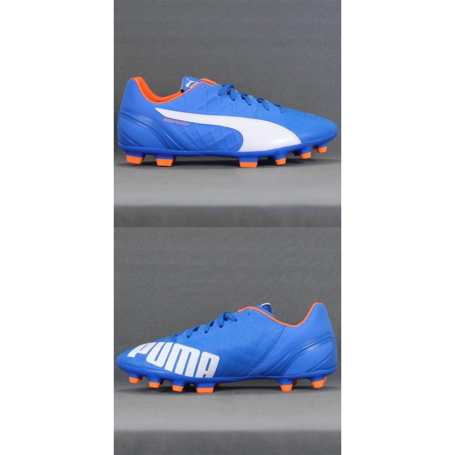 PUMA サッカーシューズ evoSPEED 3.4 Lth HG PUMA（プーマ） エヴォスピード 3.4 Lth HG エレクトリックブルー