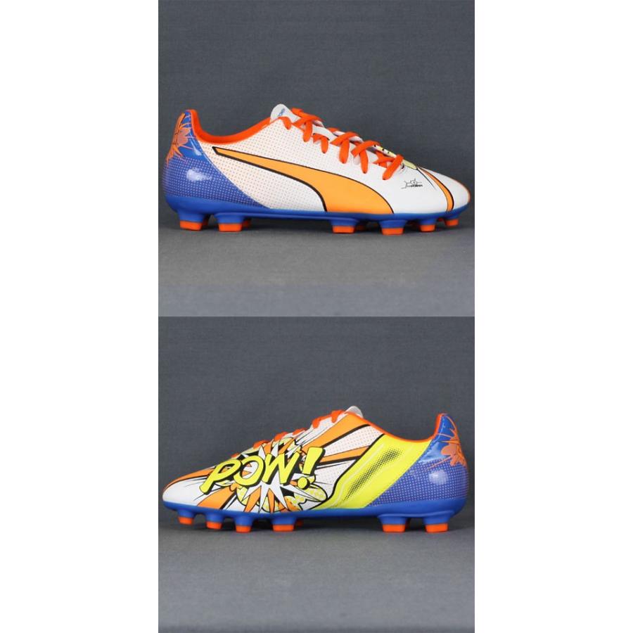 PUMA（プーマ） エヴォパワー 4.2 POP HG JR ホワイト×オレンジ