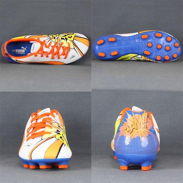 PUMA（プーマ） エヴォパワー 4.2 POP HG JR ホワイト×オレンジ