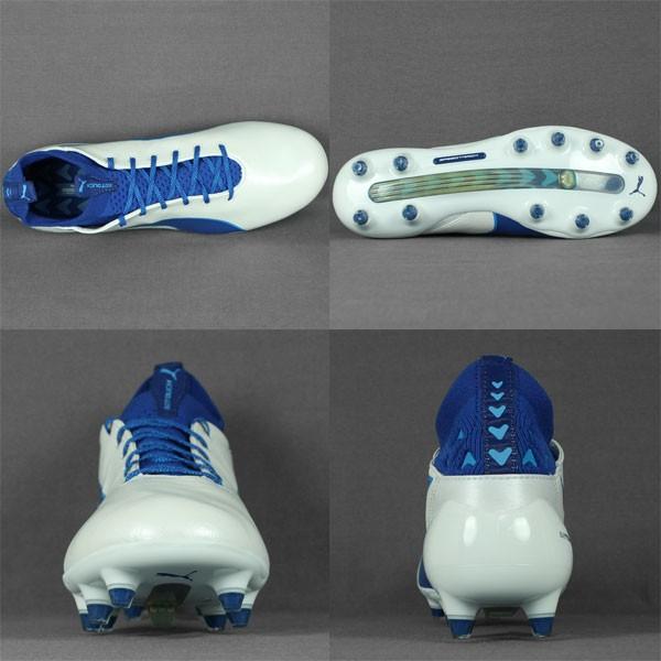 PUMA エヴォタッチ プロ FG プーマホワイト×トゥルーブルー