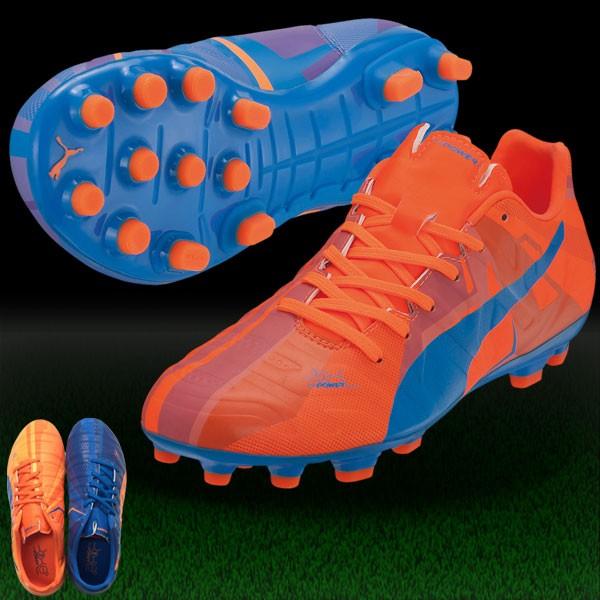 PUMA（プーマ） エヴォパワー 3 H2H HG JR オレンジクラウンフィッシュ 【PUMA|プーマ】サッカージュニアスパイク103724 ...