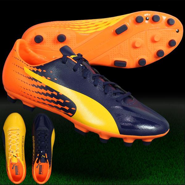 PUMA（プーマ） エヴォスピード 17.2 HG ウルトライエロー×ピーコート 【PUMA|プーマ】サッカースパイク104015-03 ...