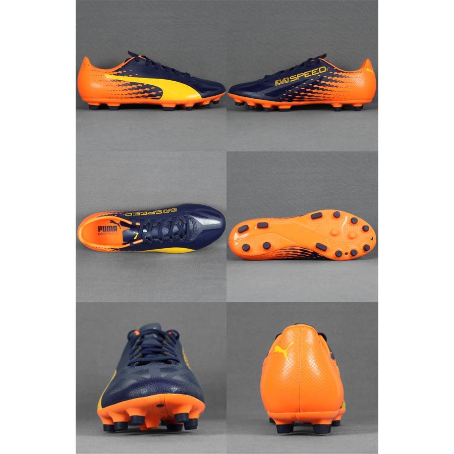 PUMA（プーマ） エヴォスピード 17.2 HG ウルトライエロー×ピーコート 【PUMA|プーマ】サッカースパイク104015-03 ...