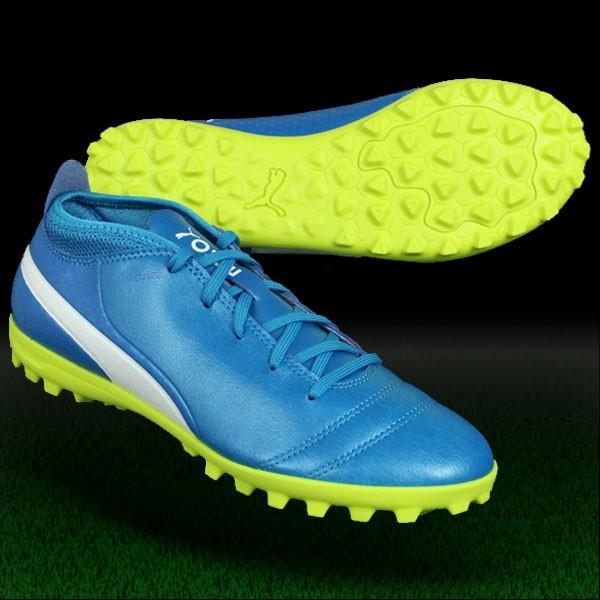 ジュニア プーマ ワン 17.4 TT JR アトミックブルー×プーマホワイト 【PUMA|プーマ】 サッカートレーニングシューズ104247-02