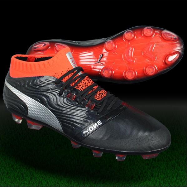 プーマ ワン 18.1 HG　プーマブラック×プーマシルバー　【PUMA|プーマ】サッカースパイク104530-01 | PUMA