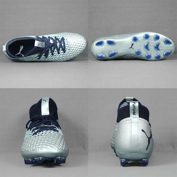 PUMA プーマサッカースパイク 25.5㎝シルバー NET FIT